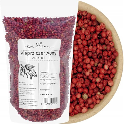 Poivre Rouge En Grains 250g - Épice Aromatique, Baies Entières Pour Moulin, Marinades, Viandes, Sauces Et Cuisine Du Quotidien