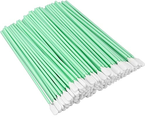 INCHOO 100 Stück 16 cm doppelschichtige Polyester-Reinigungstupfer für Tintenstrahldrucker Roland optische Ausrüstung
