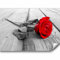 murando - Papier peint panoramique nature 250x175 cm - Revêtement mural décoration chambre salon - Design moderne - Marron rouge gris - Rouge bois fleurs nature plantes roses gris b-B-0025-a-a