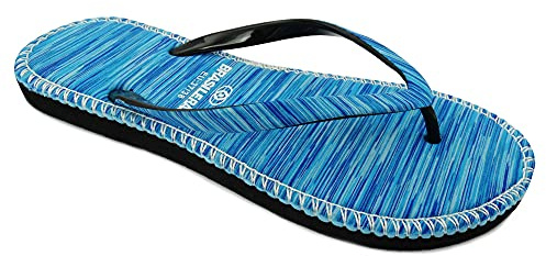 BRASILERAS Flip-Flops Hip Marbled für Damen | Strand und Pool, flexible Sohle, leichtes Design, Urlaub, Dusche, Sommer, Camping, Spaziergang und Alltag