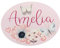 Personalised Kids Bedroom Metal DOOR Plaque Sign, Butterfly Floral gifts for the home