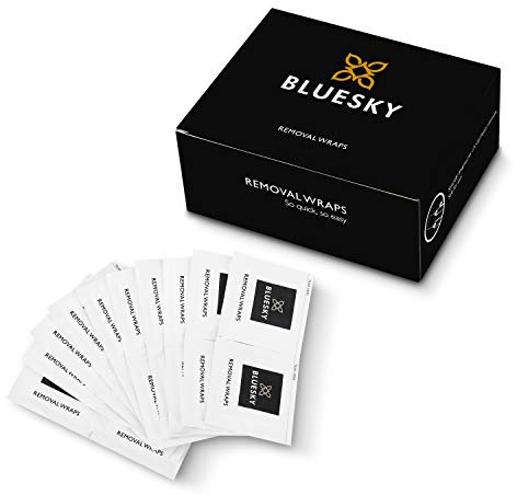 BLUESKY Remover Wraps - Entfernungstücher - Professionelle Aceton Nagellack Remover Pads für UV/LED Gel Nägel (200)