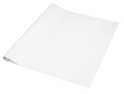 90cm x 5m d-c-fix MATT WHITE sticky back plastic vinyl wrap film (200-5001)