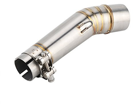 Yctze Tuyau intermédiaire d'échappement de 51 mm, tuyau intermédiaire d'échappement de moto en acier inoxydable 40-51mm pour NC700X NC750X NC750S NC700S 2012-2017 pour tuyau intermédiaire 60 tuy