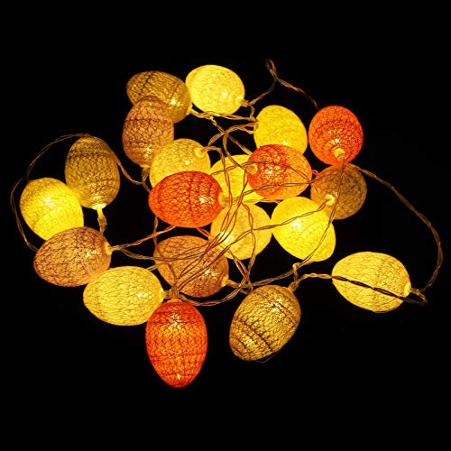 Ostereier Lichterkette, 3,3m Bunte Osterdeko FüR Innen Und AußEn, Lichterkette FüR Osterdekoration, Party, Hochzeit, Weihnachten, Ohne Batterie