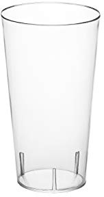Party Essentials Disposable 3 oz. Tall Plastic Shot Glasses/Straight Wall Shooters/Tasting Sample Dessert Cups, Clear, 40 Count