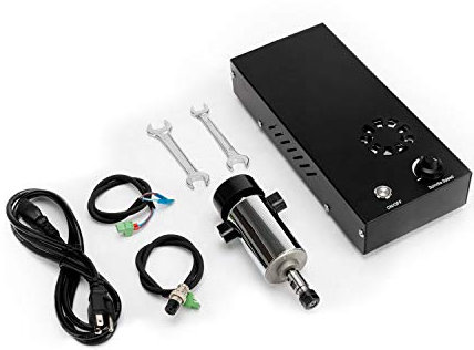 FoxAlien 300W CNC Fräse Bausatz Spindelmotor Kit Luftgekühlter Fräsmotor mit Controller-Box für Masuter 4040, Masuter Pro, Masuter 3 und 3018-SE V2 CNC Fräsmaschine/Graviermaschine