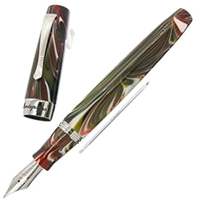 Montegrappa Elmo 02 Füllfederhalter aus Edelstahl in der Farbe Asiago Federstärke: B, Länge: 14,2cm, ISE2R5AR
