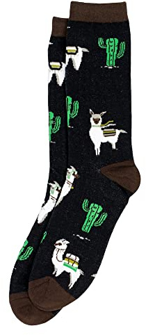 Joe Cool Socken für Herren, Kaktus Lama, aus Baumwolle und Elastan