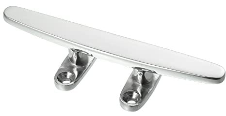 X AUTOHAUX 6 Inch Flagpole Cleat Hook Boat Deck Rope Cleat Stainless Steel