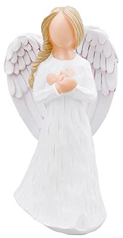 CHUANGLI Remembrance Angel Figurine, Angel of Healing, Cream Angel Figurine for Sympathy, Bereavement, Birthday, Mother's Day Gifts