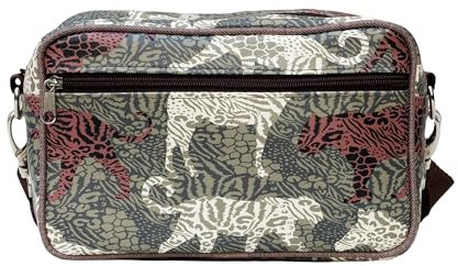 Lenkertasche Fahrradtasche aus bedruckter Plane, mit abnehmbarem Schultergurt, für Frauen Wasserdicht Bike Bag - Design Animals