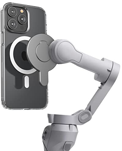ENCASED Adattatore magnetico per stabilizzatore cardanico dello smartphone, compatibile con MagSafe (DJI OM 4 / OM 4 SE / DJI 5 / 6)