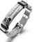 kaululu Herren Personalisiert Armbander mit Namen Foto Gravur Silber Edelstahl Armband Geschenk für ihn Vatertag/Valentinstag/Geburtstag/Weihnachten