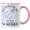 Trendation - Nordsee Tasse Geschenk Urlaub Ich Muss Gar Nix Ich Muss Nur An Die Nordsee Sylt St. Peter Ording Cuxhaven Wandgerooge (Rosa)