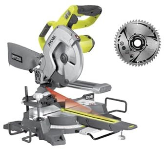Confezione RYOBI Troncatrice radiale elettrica EMS216L - 1500W - 216mm - lama in metallo duro - SB216K16T48A1