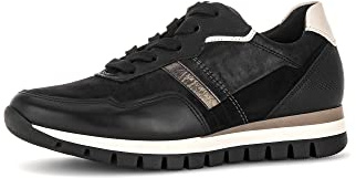 Gabor Damen Low-Top Sneaker, Frauen Halbschuhe,Komfortable Mehrweite (H)