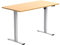 Sigma Elektrisch höhenverstellbarer Schreibtisch, 160 x 80 x 71~121 cm (B x L x H), Stehschreibtisch, Ergonomisch mit P2-Grade Spanplatte, Einzelmotor 2-stufig (25 mm/s)