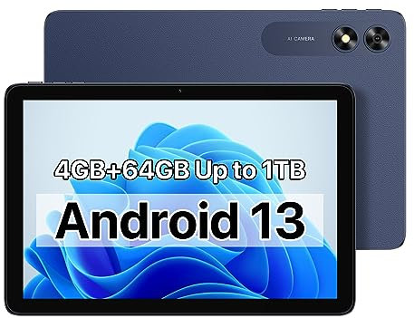 UMIDIGI G2 Tablet PC 10,1 Android 13 con Audio de 3,5 mm Toma, 1280 * 800HD Quad Core 8GB RAM(4+4)+64GB ROM(1TB TF), Fotocamera 8MP+8MP, 6000mAh, Tab WiFi 6 BT 5.0/OTG/Type C