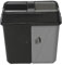 URBNLIVING 40L Duo Kitchen Bin Waste Garbage Can 2 Compartments With Bas Connectors (Black/Grey)