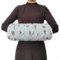 SwirlColor Hand Muff, Grey with Spots Soft Faux Fur Hand Muff with Strap Pocket Convenient Hand Warmer Muff for Women Men, with Transparent Hook