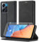 Handyhülle für Xiaomi Redmi 12 4G/5G Hülle Leder [Mit Schutzfolie] für Xiaomi Redmi 12 Hülle Klappbar Leder Flip Wallet 360 Stoßfeste Case Schutzhülle Klapphülle für Xiaomi Redmi 12 Hülle (6.79 Zoll)