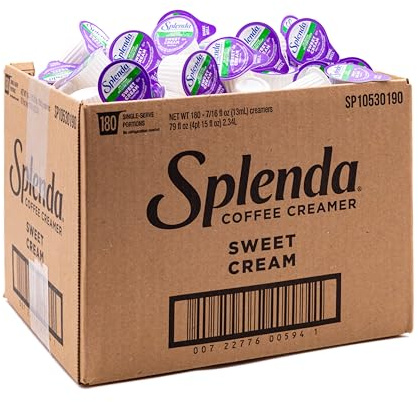 SPLENDA Single Serve Coffee Creamer Cups, Sugar Free Sweet Cream, 180 Count