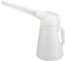 Folpus Bidon D'huile avec Bec Verseur, Bidon Distributeur, Durable, Récipient de Mesure D'huile de Fuite avec Couvercle pour Liquides de Véhicule, 4L