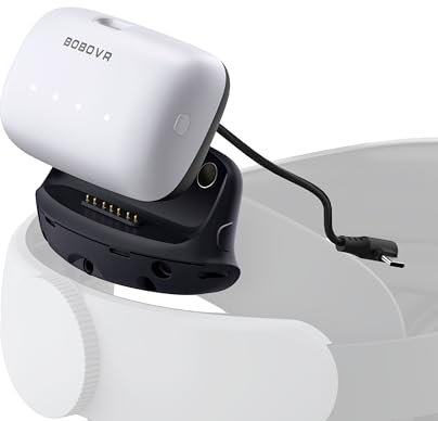 BOBOVR B100U Upgrade-Kit für M1/M2/M3-Armband, 10.000 mAh Hot Swap Akku,20W Schnellladung, magnetische Anschlüsse