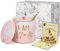 Joymaking 18. Geburtstag Geschenke für Mädchen Kaffee Tasse Lustige Geburtstagsgeschenke 17+1 Achtzehn Jahre Alt Geburtstag Tasse mit Grußkarte, 320ml Rosa