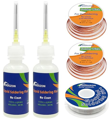 Contagocce liquido per saldatura senza pulizia, flusso di saldatura liquido rma per saldatura elettrica, saldatura in alluminio (50 ml) (100 ml)