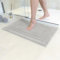 Decomira Tapis de Bain Antidérapant | Super Absorbant et Lavable en Machine | pour la Salle de Bain, Douche, Baignoire ou comme Tapis WC | Gris - 70x120 cm