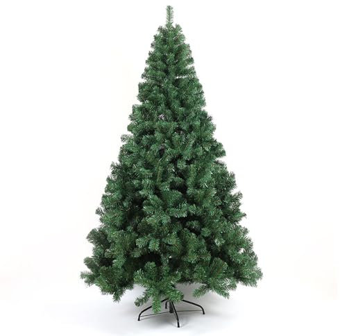 LDTTYRC 7Ft Weihnachtsbaum, Premium-Weihnachtskiefer mit 800 Zweigspitzen, künstlicher Weihnachtsbaum mit Metallscharnieren, Feiertagsbaum mit faltbarem Sockel, einfache Montage für Zuhause, Büro,M