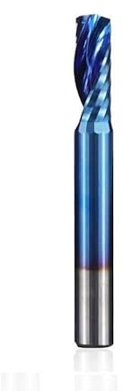 CNC Router Bit 3.175/12mm Shank Carbide End Mill Single Flute Milling Cutter For Cutting Aluminum Copper Milling Tool(10x35x80mm)