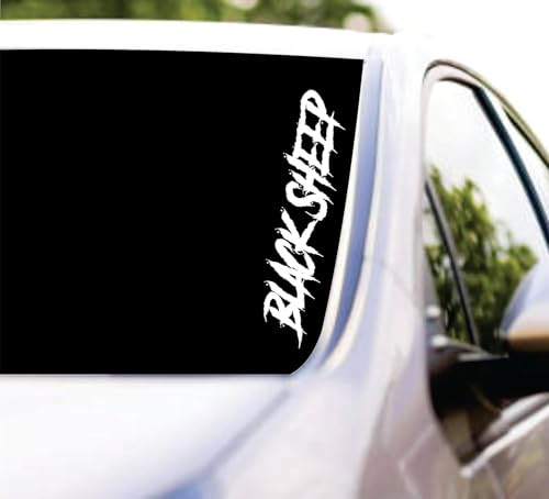 Rakelfix Black Sheep Schwarzes Schaf Aufkleber JDM Sticker Autoaufkleber Größe/Farbe WÄHLBAR! Windschutzscheibe