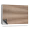 Couverture Magnétique 90x60 cm Tapis Design pour Radiateurs Protège et Décore Facile à Installer Cache Radiateur Anti-poussière - Lamelles en Bois Naturel Clair, Niveau