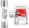 BOOPARTS - 10 pièces - raccord multicouche 20-20-20 a sertir contour TH - Té multicouche égal à sertir - raccord plomberie pour tube multicouche 20