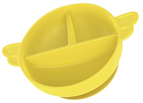 HEMOTON 1 Tazón De Suplemento Alimenticio Tazón De Destete Para Bebés Tazones Para Pequeños Tazón Antiderrames Plato De Comida Para Bebés Plato Dividido Vajilla Infantil Gel De