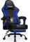 minnouat Gaming Stuhl, Bürostuhl Ergonomisch mit Teleskopische Fußstütze, Gaming Chair mit Kopfstütze und Lendenwirbelstütze,Gaming Sessel gepolstert 150 kg, höhenverstellbarer Gamer Stuhl,Blau