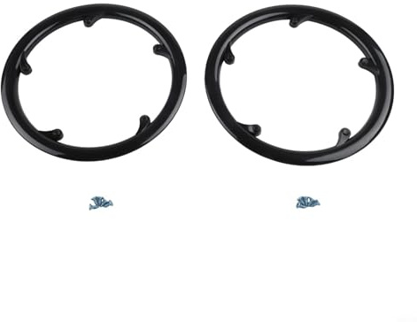 Zilimontt Kettenblattschutz 46–48T Kurbelgarniturschutz, 4/5-Bolzen, Kunststoffabdeckung für MTB, Rennräder, Klappräder, Anti-Kettenschutz für Fall- und Ölfleckenschutz (48T)