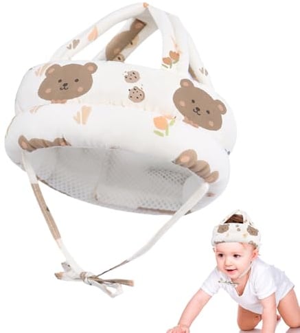 QingWing Casque Anti Chute Bebe, 360 Degrés Casque Protection Bebe, Respirabilité Réglable Protection Tete Bebes Chute Convient Aux Bébés Qui Apprennent à Marcher de 6 à 36 Mois