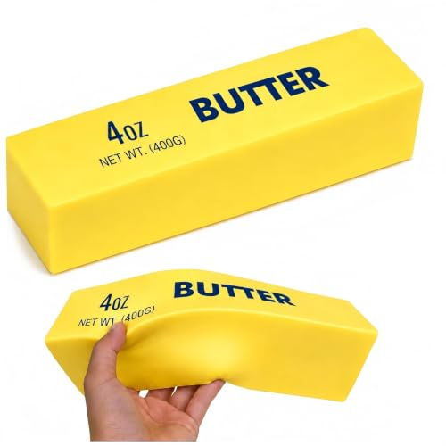 Jumbo Butter Stick Squishy 25cm Anti Stress Quetschspielzeug | Großes Butter Squishy für Sensorischen Spaß Stressabbau und Entspannende Pausen im Alltag.