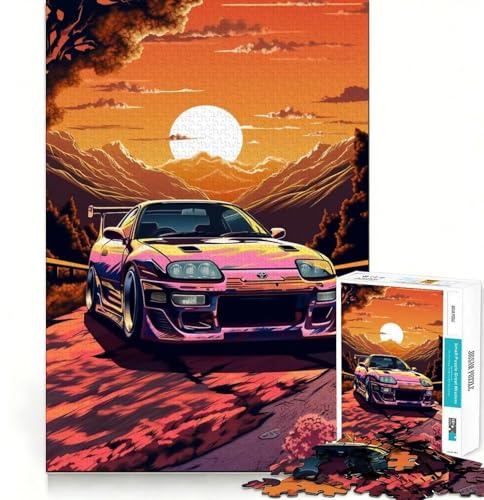 JDM Toyota Supra MK Art 1000-Teile-Puzzle für Erwachsene, Entspannungsspiel, Dickes Puzzle, lustiges Hobby, Weihnachtsüberraschung (38x52cm)