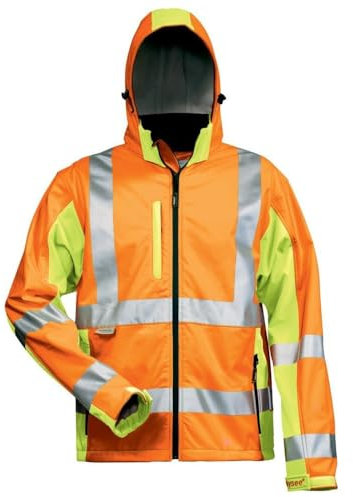 Elysee Warnschutz Softshelljacke HOSS, EN 20471 Klasse 3, für Beruf und Freizeit (M)