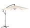 VonHaus Banana Parasol 3M – Cantilever Hanging Parasol Umbrella for Outdoor, Garden, Patio – Sun Shade Canopy with Hand Crank, Tilt & Rotate Function, UV30+ Protection, Air Vent, Steel Frame – Ivory