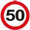Cartello da parete con segnale stradale 50 anni - 47 cm
