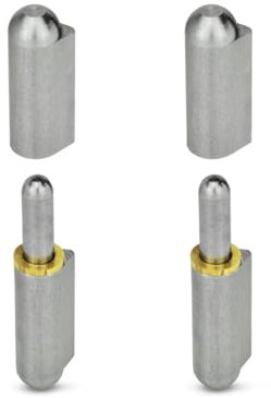Ganter Normelemente, Bisagras desmontables, 2 unidades, para soldar, acero, 60 mm, GN 128-60-ST