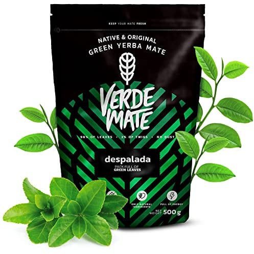 Verde Mate Green Despalada 500g, Yerba Mate Tea from Brazil, Unsmoked, Vegan, Gluten free