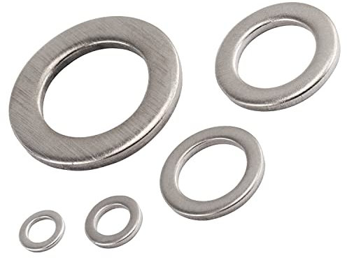 OPIOL QUALITY® Unterlegscheiben für Zylinderschrauben M20 DIN 433 aus Edelstahl A2 V2A (100 Stück) U-Scheiben Scheiben für Zylinderkopfschraube Scheiben