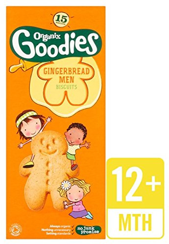 Organix Goodies Gingerbread Men Biscuits 135 g (Pack of 6)